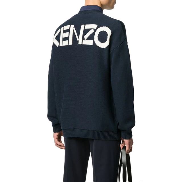 ກົງໄປກົງມາຮົງກົງ Kenzo Kenzo ເສື້ອກັນຫນາວຝ້າຍສີດໍາຂອງຜູ້ຊາຍ FA55PU2043BA-77