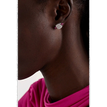 Hong Kong direct mail trendy luxury EÉRA womens 18K white gold diamond single earring