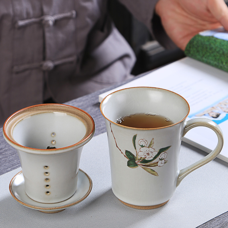 Your up cups with cover filter tea separate individual CPU high - capacity ceramic keller cup tea office