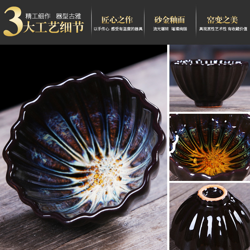 Injection machine variable cup built light tea master cup single cup bowl hat cup kung fu tea set ceramic cup