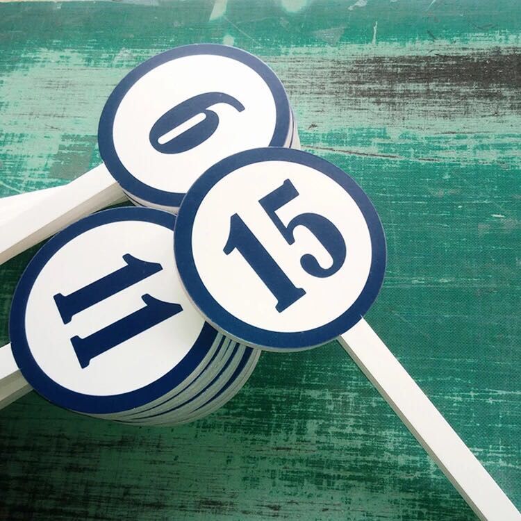 Hand - brand pick plate custom kt board hand to take billboard digital scoring brand custom auction brand