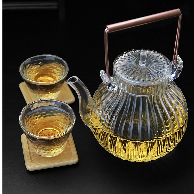 Royal pure Pyrex cooking pot teapot home office electric teapot copper girder TaoLu steam pot of tea