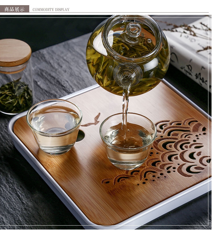 Royal pure travel tea set suit portable package mini portable car is suing tourism glass kung fu tea set