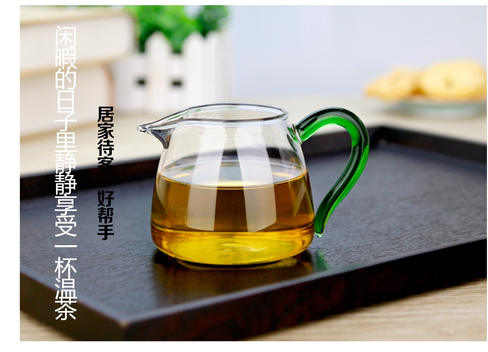 Royal pure manual reasonable refractory glass cup tea silicon glass tea set tea sea