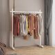 Clothes rack, floor-standing folding clothes drying rack, does not take up space in the bedroom, living room, cream white, strong, simple coat rack