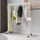 Multifunctional Floor-Standing Coat Rack for Bedroom and Living Room, Movable Clothes Rack with Wheels, Sturdy and Durable, Strong Load-Bearing Capacity