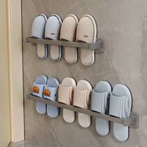 2022 - Gun gray bathroom slippers - free toilet slippers asphalt frame wall - mounted toilet shoes