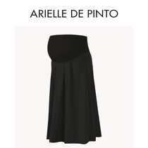 French ARIELLE DE PINTO maternity wear summer loose and comfortable high-waist belly-supporting black skirt