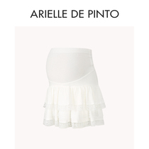 French ARIELLE DE PINTO maternity wear summer double hem lace fluffy skirt for women