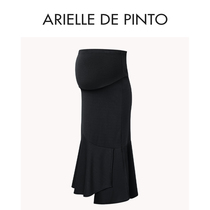 French ARIELLE DE PINTO maternity wear summer casual fashion knitted fishtail skirt irregular skirt