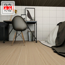 Nordic simple modern French lattice tiles Matte non-slip floor tiles Kitchen bathroom balcony black and white gray 300