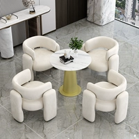 Новое Nordic Cafe Casual Single Dofa Table Chail Creat Modern Light Luxury Building Conference Conference Conference Переговоры о переговорах и приеме