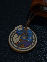 Original Alari theme leather handbook hanging pieces of cow skin hand - painted pendant hands - on accessories