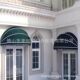 French sunshade trapezoid fixed awning decorative tent European cafe clothing store rain door head rain