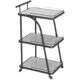 Nordic golden trolley simple household iron dining edge table light luxury mobile coffee table dining car storage rack corner table