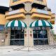 French sunshade trapezoid fixed awning decorative tent European cafe clothing store rain door head rain