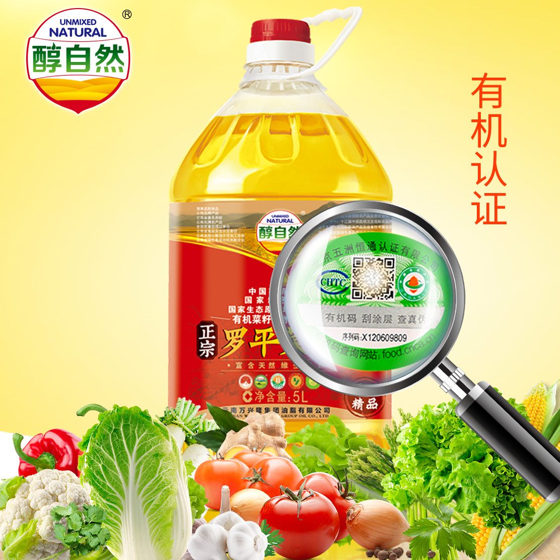 Alcohol Natural Organic Green Vegetable Oil Physical Press Edible Vegetable Oil 5L Level Pure Roping Rapeseed Oil