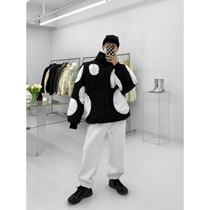 Value Clearance #HOZI Winter New Thick cotton jacket mens circle design Korean version of the short cotton jacket warm jacket