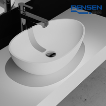 Pen Bo Sen Bai Shi artificial stone wash basin washbasin goose egg type wash basin 2216