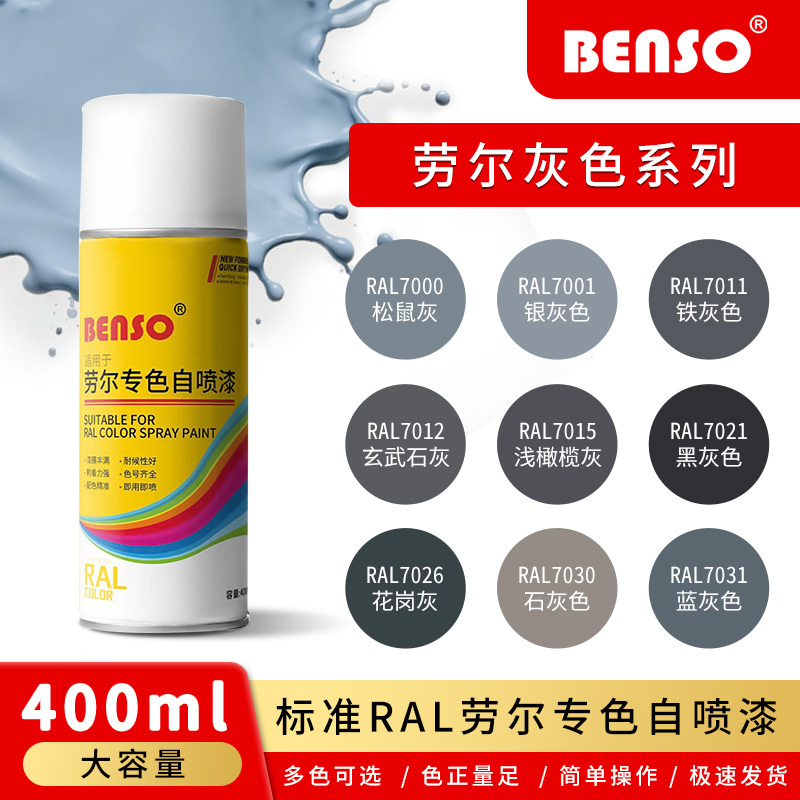 Laol Special Color Spray Paint Window Gray Iron Gray Home Metal Renovation Color Change Anti-Rust Repair Hand-Shaken Spray Paint