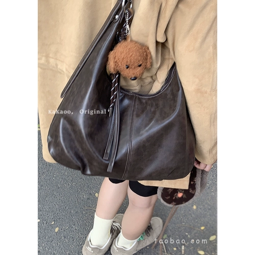 Ретро весенняя сумка подмышку, модная вместительная и большая сумка через плечо, Южная Корея