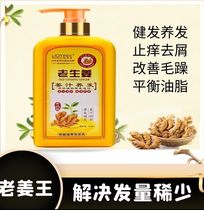 Lang chic Silk Old Jiang Wang Shampoo Ice Therapy Thermal Therapy Nourish to Scrap Old Ginger Juice to wash the milky bottle to oil and stop the itch