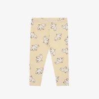 Светло -желтые голубые леггинсы