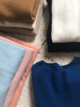 Xiangjia takes off from dusk all-in-one solid color round neck pure cashmere with a bottomed sweater women