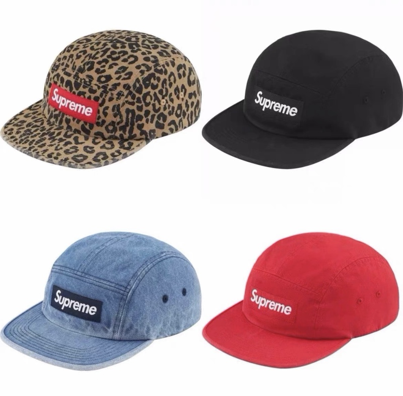 Supreme Fw23 Washed Chino Twill Camp Cap Cotton Twill Baseball Cap