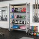 Wheeled Gym Equipment Storage Rack for Kettlebells, Dumbbells, Yoga Gear, and Sports Equipment