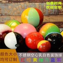 304 stainless steel hollow ball floating ball mirror metal non-weld large ball thickened stair stainless steel hanging ball