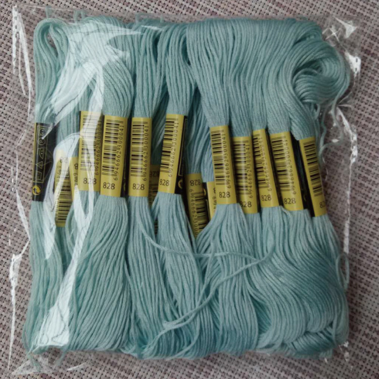 Cross stitch line No. 828 20 branches 8 meters embroidery thread embroidery stitching stitching cross stitch insole line