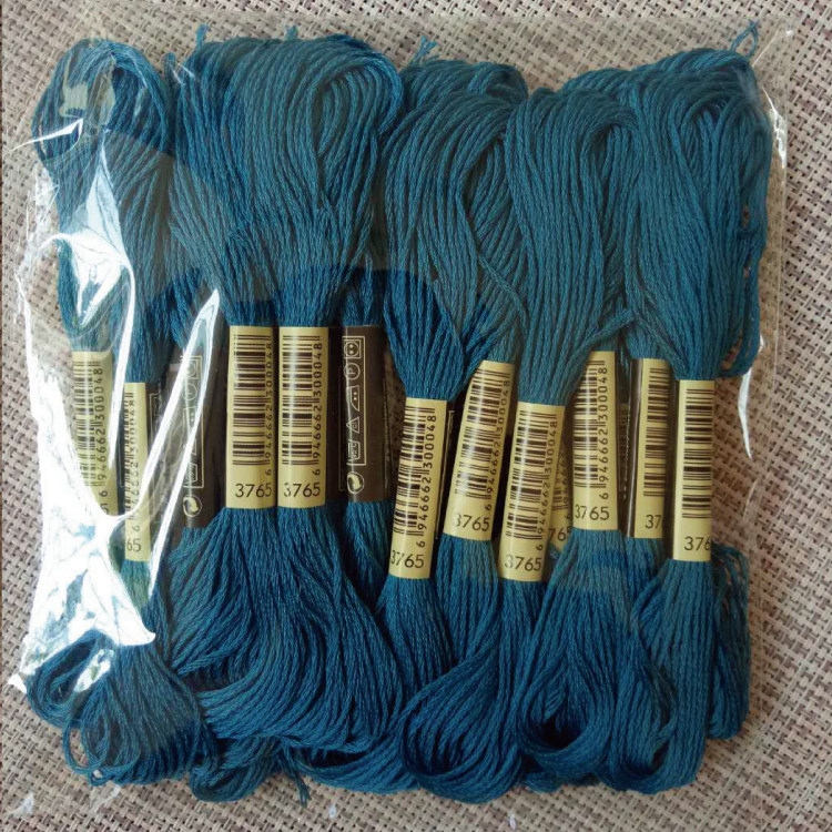 Cross stitch No. 3765 Embroidery thread 20 pieces 8 meters embroidery thread Embroidery wiring and stitching cross stitch insole thread