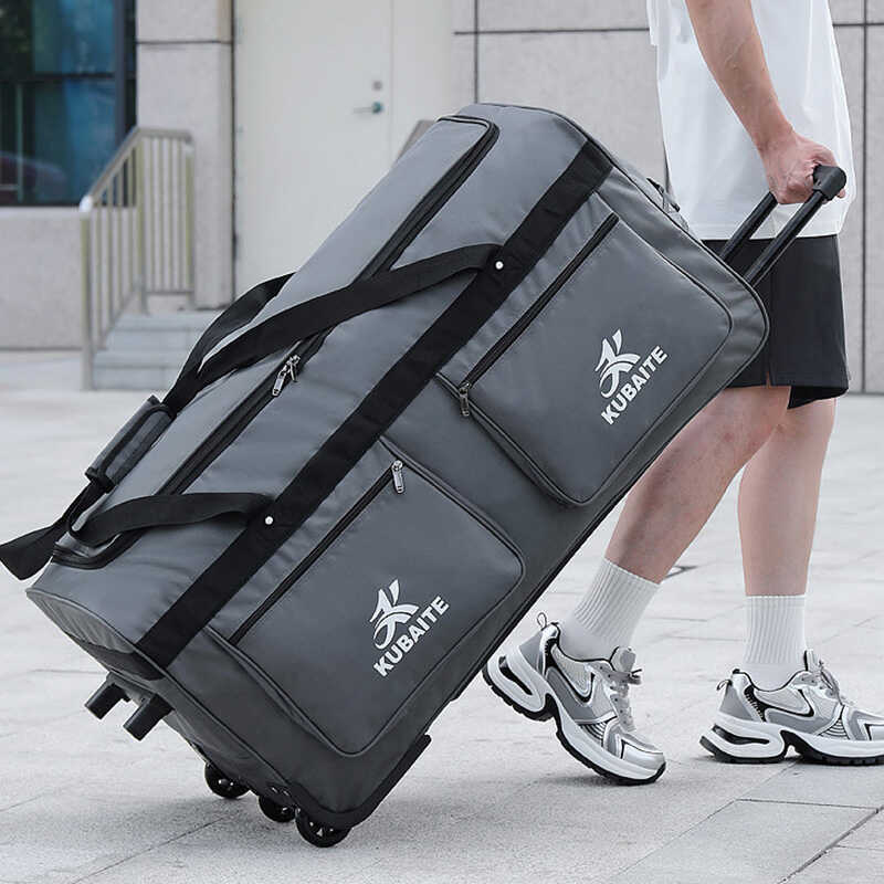 Work and Moving Trolley Bag, Airline Checked-In Large-Capacity Student Dormitory Luggage Bag, Portable Quilt Storage Travel Bag