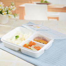 Microwave oven special split lunch box lunch box with lid sealed office workers with Rice three squares multi-grid fresh Bowl