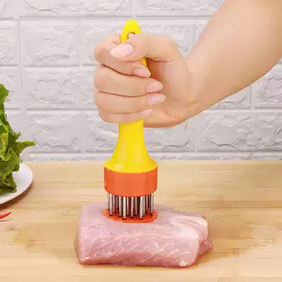 Stainless steel steak pine meat hammer pine needle beating home hole broken tendon buckle meat insert meat artifact