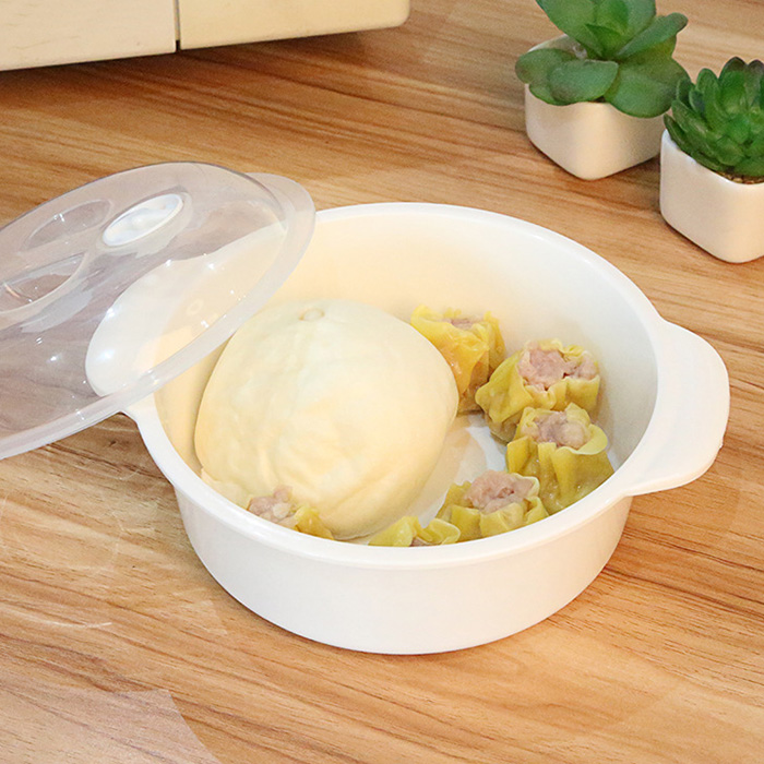 Microwave oven heating special bowl Hot rice container Lunch box utensils Instant noodle bowl Plastic with lid Microwave oven bowl electronic pot