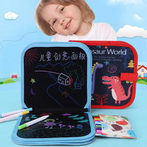 Children repeatedly writing erasable portable painting This student doodle drawing double face small blackboard water color powder stroke board