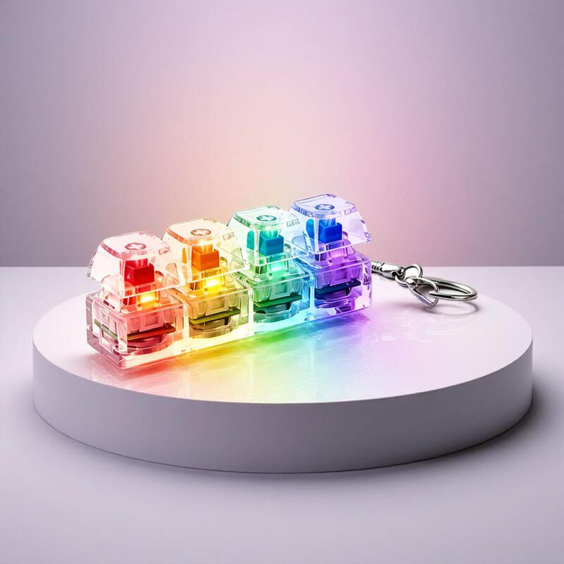 【In Stock】Cross-Border Light-Up Stress Relief Keychain Macaron Color Stress Relief Gadget Fidget Toy Keychain 【In Stock】Cross-Border Light-Up Stress Relief Keychain Macaron Color Stress Relief Gadget Fidget Toy Keychain