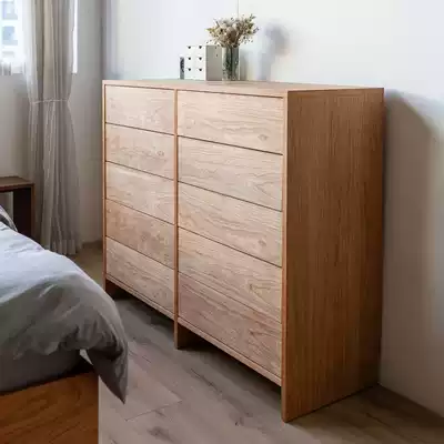 No, all Japanese-style chest bedroom, living room, children's shelf against the wall, simple solid wood drawer storage high cabinet