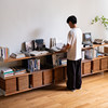 Nothing means all Japanese style aluminum hanging solid wood shelves