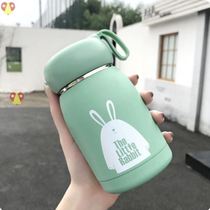 Biological straws to drink water gradient cute degree advanced thermos cup female Cup with lid mens construction site Red wind suction tube Cup
