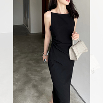 Herbeni Sister Wind Summer Dress Lady High Set Light Lavish Style Small Collection Waist Temperament for a shoulder one-piece dress 2022