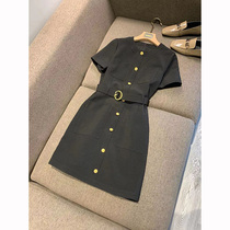 Ogrocery High-end High Sense Port Taste Vintage Chic Tandem Dresses Summer 2022 Misdemeanor Temperament Famous and Fragrant Breeze