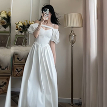 White Temperament Famous HIGH END GODDESS VAN FAS SISTER LIGHT RIPENESS AND DRESS CHILDREN SUMMER SUPERIOR SENSATIONAL LONG DRESS