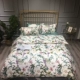 tối giản hiện đại tinh khiết tờ 60 bông của Mỹ cưới vải cotton Ai Cập sateen bông một gia đình bốn mô hình mô hình tấm lắp - Bộ đồ giường bốn mảnh