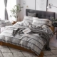 tối giản hiện đại tinh khiết tờ 60 bông của Mỹ cưới vải cotton Ai Cập sateen bông một gia đình bốn mô hình mô hình tấm lắp - Bộ đồ giường bốn mảnh
