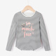 Long Sleeve T-Shirt Desa Girl 2020 Mùa thu mới cho trẻ em sọc PrintLongLongt T-Shirt tại Big Child gái