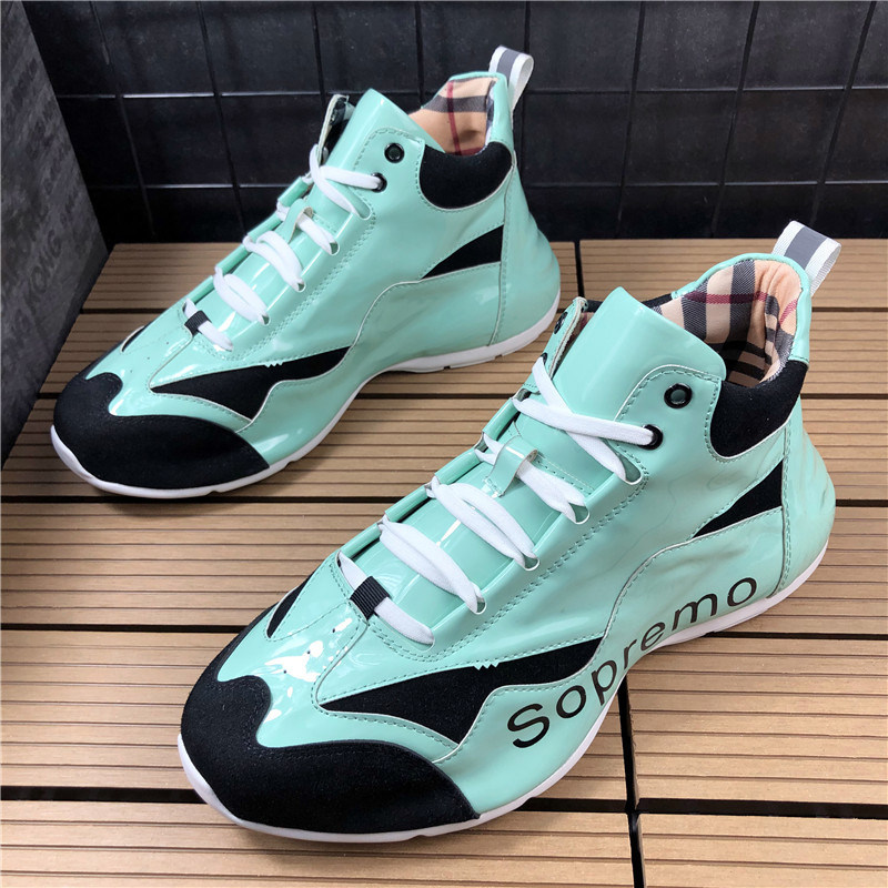 Old Daddy Shoes 2021 New Spring Sports Casual Shoes Men Nets Red Youth Individuality Hip Hop Paint Leather Shoes Man Tide Shoes