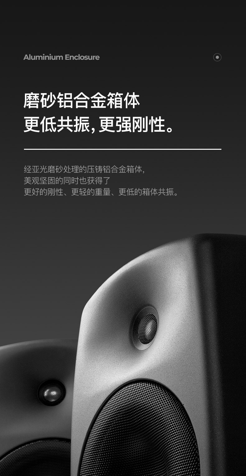 Genelec/真力 8010A 有源二分频专业监听音箱 3寸